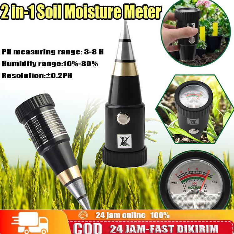 Ready Stok,CodAlat Penggukur Tanah Soil Ph Mete 2 In 1 Pen Type Ph Meter Soil Analyzer Tester Meter 