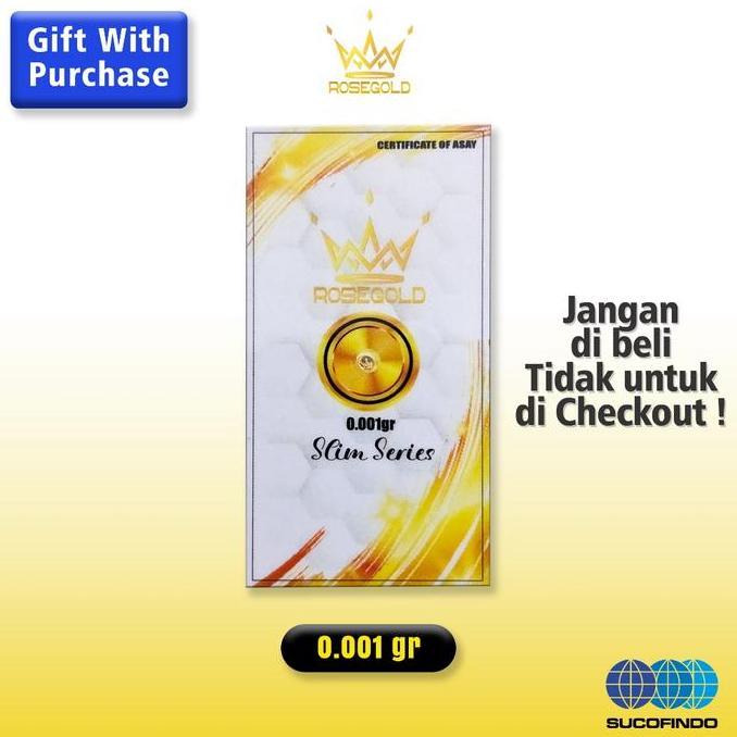 Bestseller- Two Mix - [HADIAHGRATIS] Emas Rosegold Slim Series 0.001gr Lebaran Ramadhan 2026