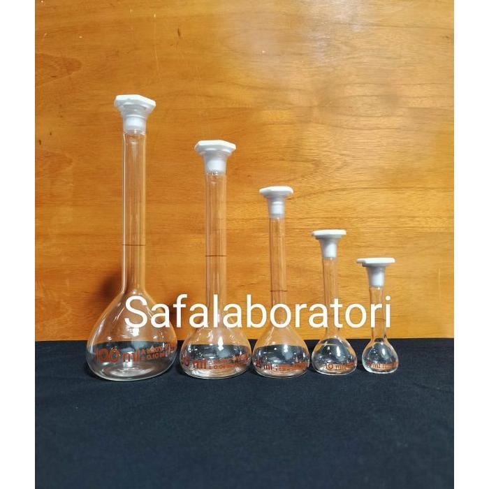 Volumetric Flask 5Ml / Labu Ukur 5Ml Plastik Stopper Pyrex