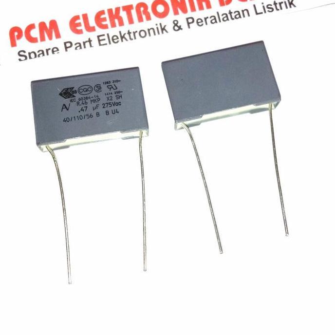 MKT 474 0.47UF 275VAC~ 275V~ X2 470NF 275 MKP KAPASITOR CAPACITOR PCMED