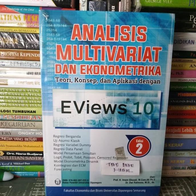 PREMIUM / Buku Analisis Multivariat dan Ekonometrika dg EViews 10