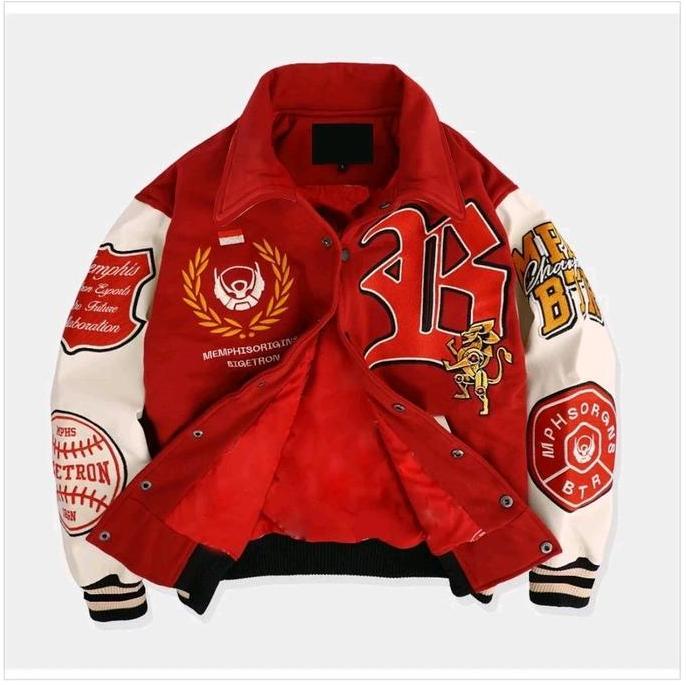 PREMIUM / JAKET VARSITY BIGETRON E-SPORTS 2024 JUMBO BIG SIZE S M L XL XXL 3XL 4XL 5XL jacket Fleece