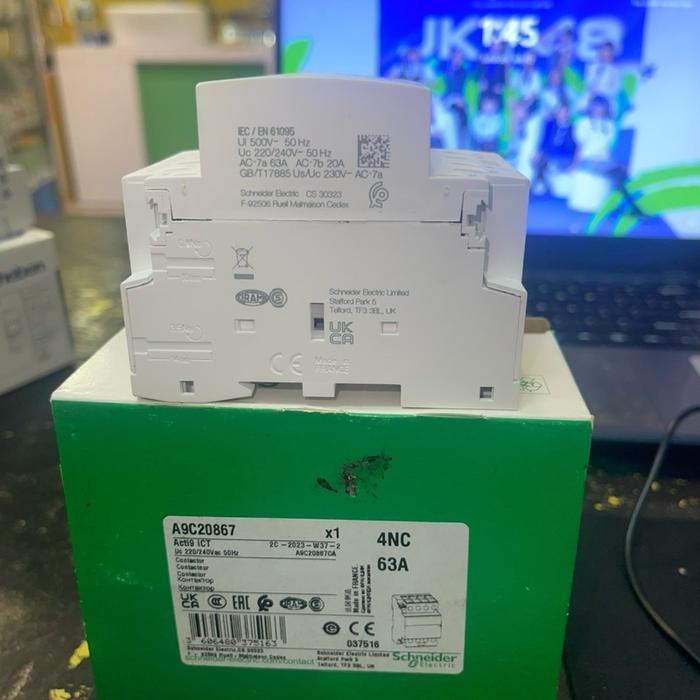 A9C20867 Contactor Ict 4Nc 63A Schneider New Stok