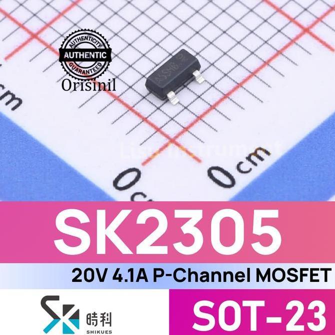 MOTRONICS SK2305 20V 4.1A P-CHANNEL MOSFET A5SHB SI2305 SOT-23 SHIKUES