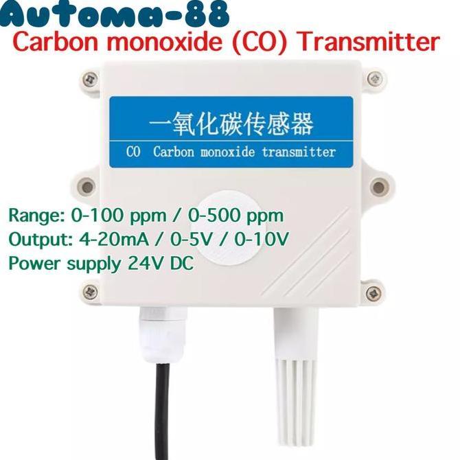 CARBON MONOXIDE CO TRANSMITTER 0-100-500 PPM OUTPUT 4-20MA 0-10V 0-5V AUTO99
