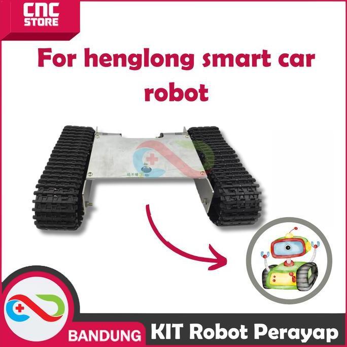 Sasis Tangki Paduan Aluminium Sasis Robot Kendaraan Perayap Video Mobil Pintar Henglong