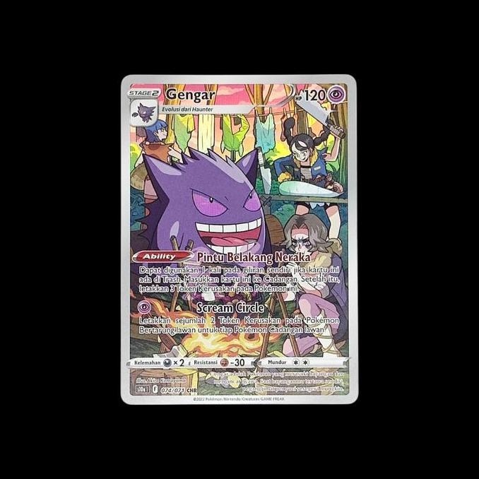 KARTU POKEMON TCG INDONESIA GENGAR 074/071 CHR RG99