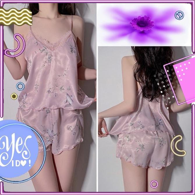 Qiu- Set Baju Tidur Nita 1306 Atasan Celana Baju Tidur