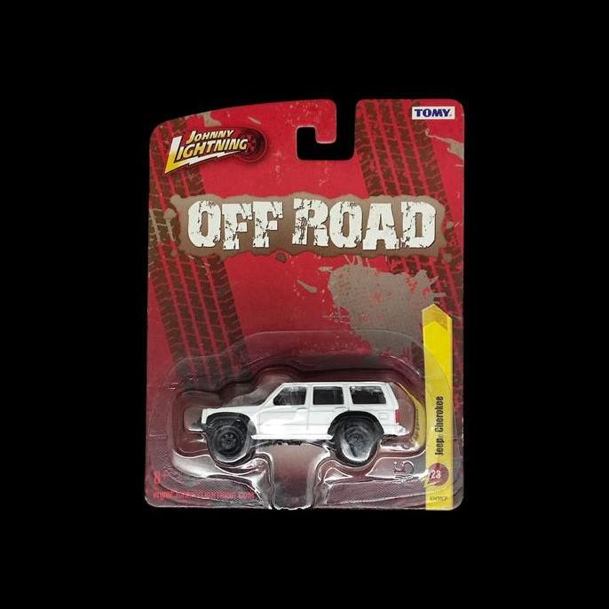 JOHNNY LIGHTNING OFF ROAD JEEP CHEROKE 23 PUTIH TOMY RG99