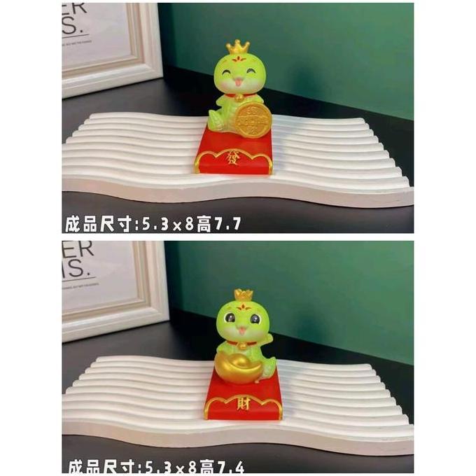 Cetakan SIlikon Prosperity Wealth CNY Snake Gold Coin Ingot  - Ular Koin Emas 3D Mold