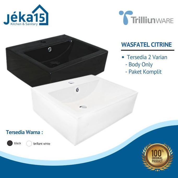 Wastafel Cuci Tangan//Wastafel Meja//Wastafel Kotak//TRILLIUN CITRINE