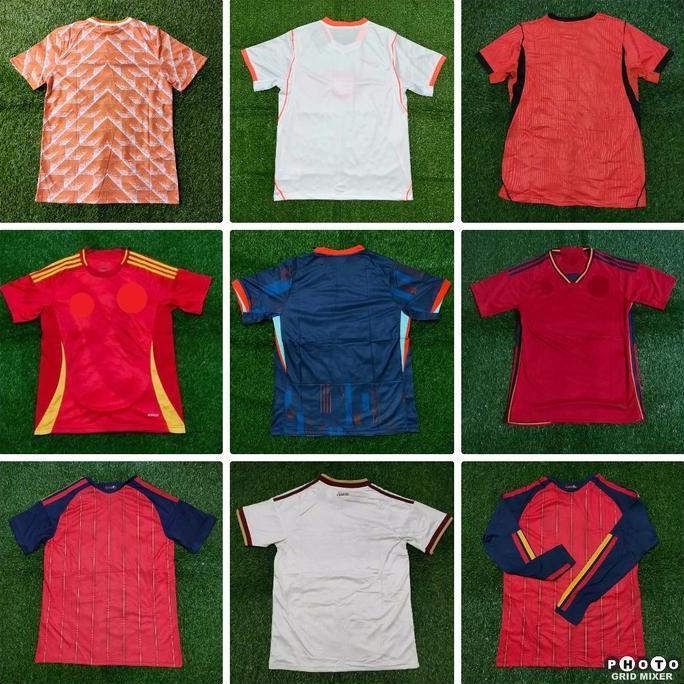 RETRO BELANDA SPANYOL HOME AWAY JERSEY BAJU BOLA LONG SLEEVE PIALA DUNIA EROPA 2024 2026 GRADE ORI J