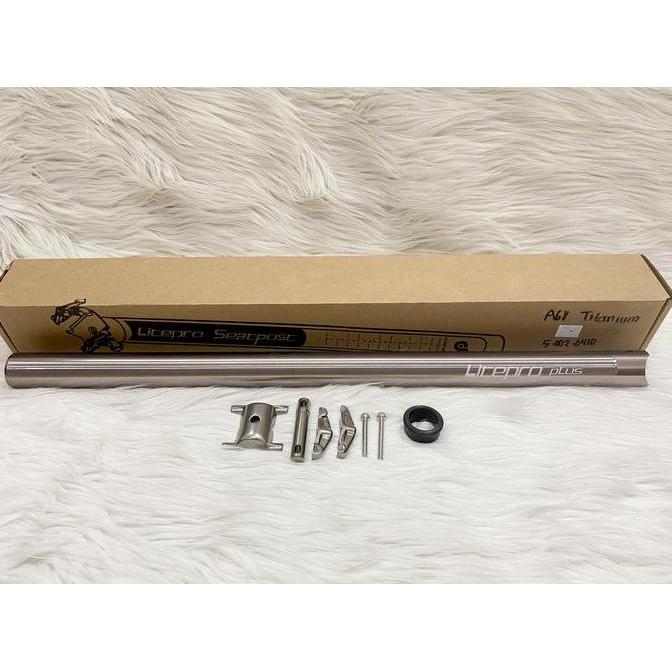 LITEPRO PLUS SEATPOST A61 33.9 X 600 MM TITANIUM ORIGINAL NEW MAX 80KG SIAP KIRIM
