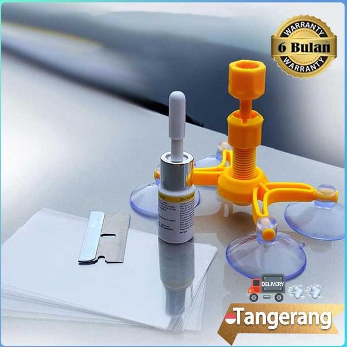 ROPA Wiendshield Glass Repair Kit / Lem Kaca Mobil Retak / Lem Kacamata Retak Car Crack Lem Kacamata