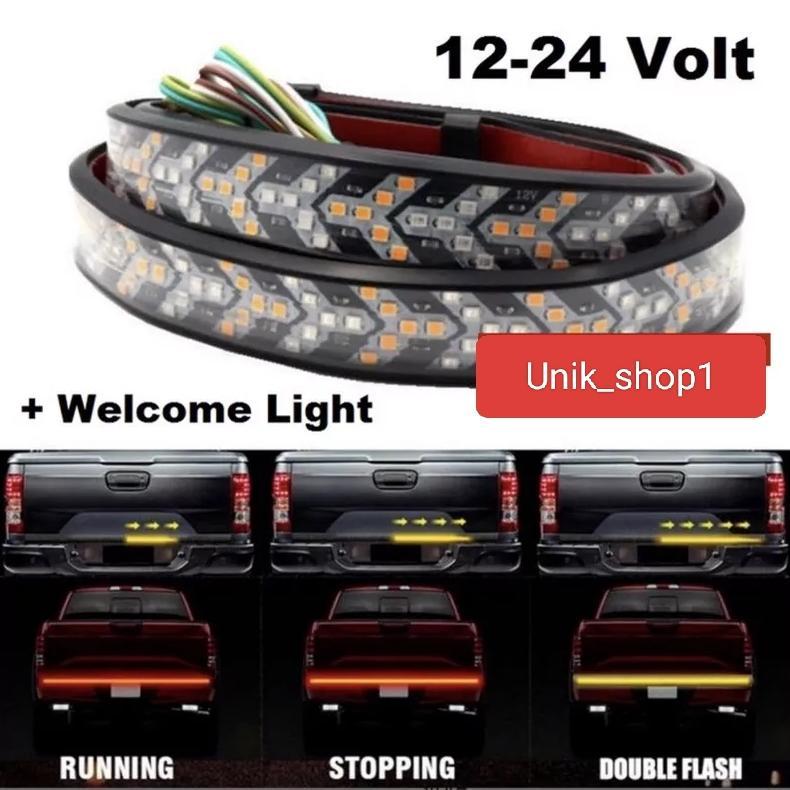 Diskon Lampu Led Strip Panah 5000K 12V/24V Ip65 Untuk Mobil Pribadi Pickup Truk Bus Dengan Fungsi Be