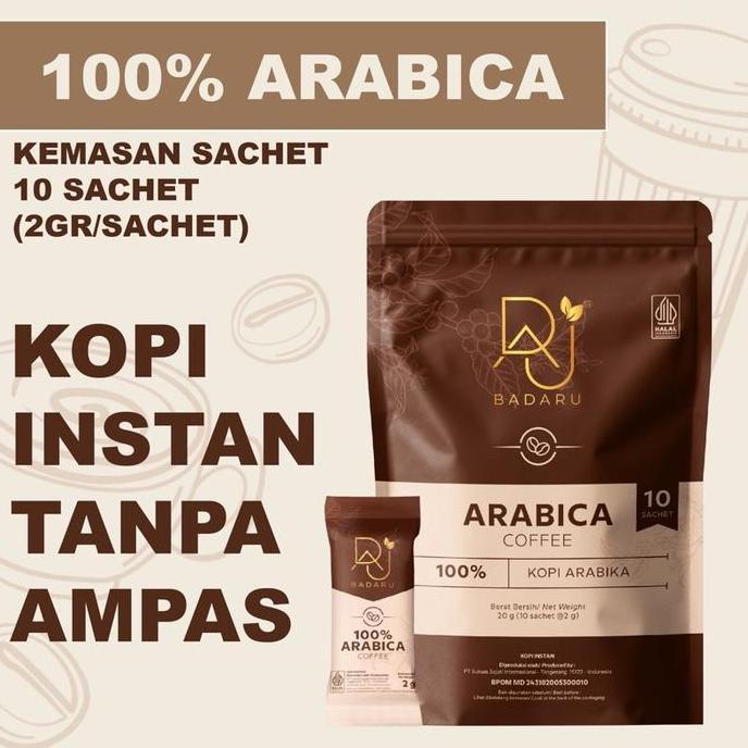 KOPI BADARU Isi 10sachet KOPI ARABIKA ESPRESSO INSTAN Coffee Bubuk