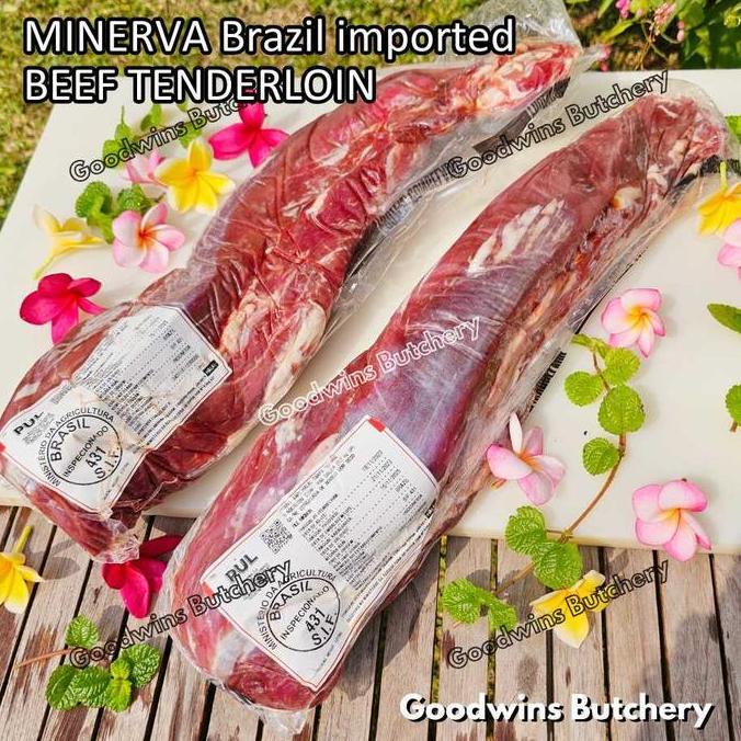 Beef TENDERLOIN Australia New Zealand NZ Brazil whole cut utuh +/- 2kg | daging sapi import has dala