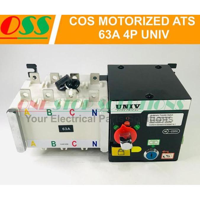 Promo COS MOTORIZED ATS 63A 4P ATS UNIV UNIV-63A UNTUK PANEL ATS AMF Diskon