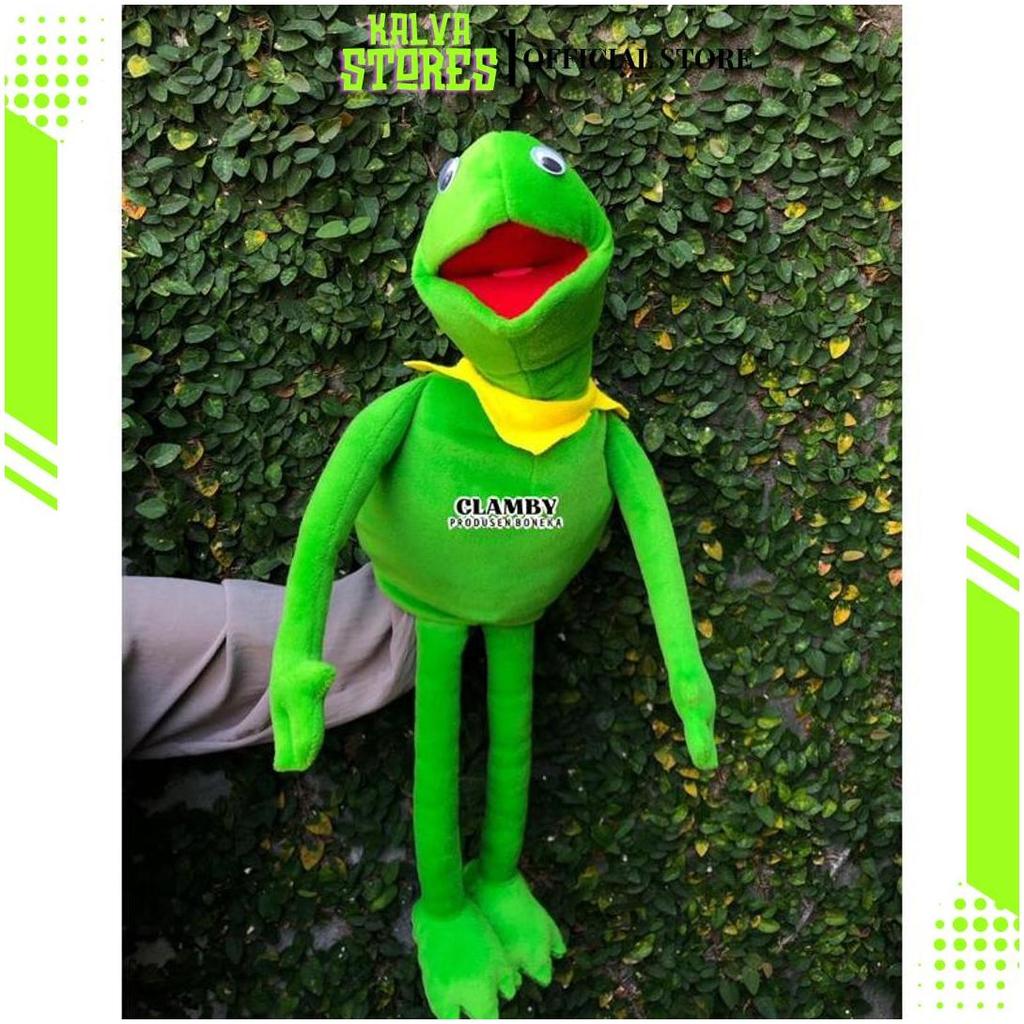 Boneka Tangan Muppet Kodok Kermit Boneka Hewan Pentas Donggeng CI Cod