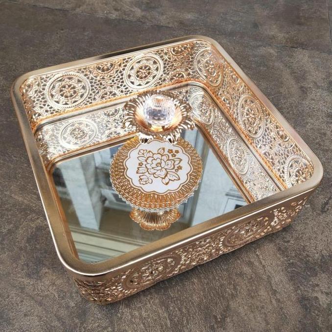 Ityes- 603 Toples Kaca Persegi Besar Gold