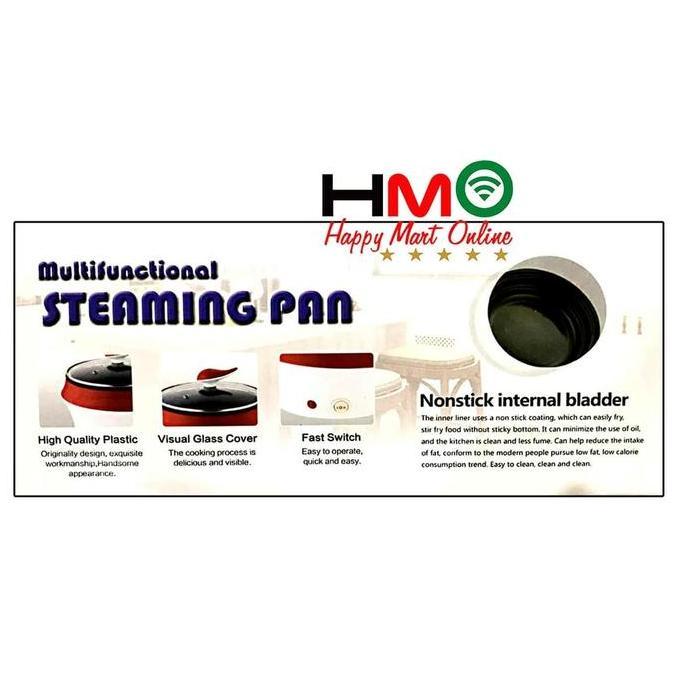 Panci Elektrik Panci Kukus Elektrik Steaming Pan Q2 8518 / Q2-8518