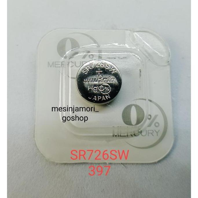 Baterai SR726SW 397 SR726W 396 Sony Murata SR726 Japan original