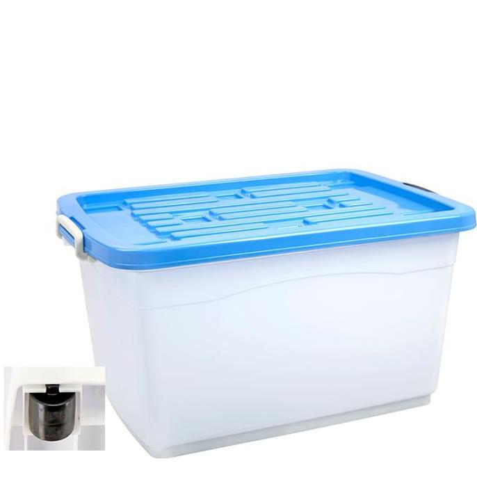 Ityes- Box Container 160 Liter Green Leaf 7884 Plastik Storage Tempat Penyimpanan Barang Mainan Spar