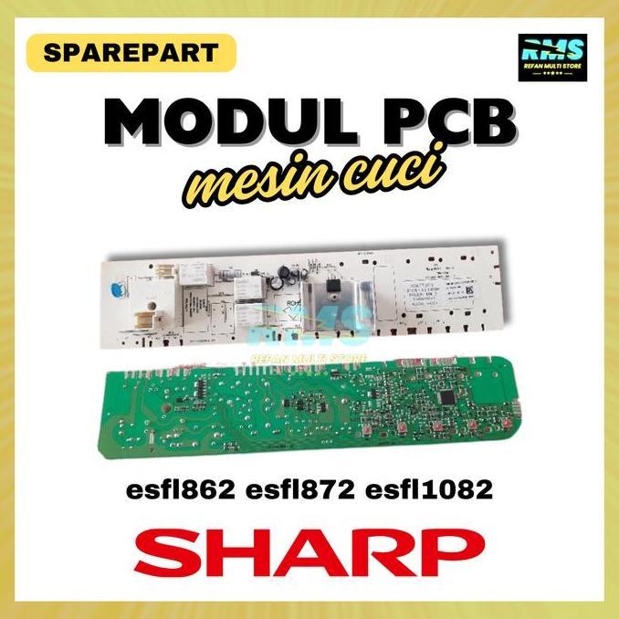 MODUL MESIN CUCI SHARP ESFL862 ESFL872 ESFL1082 5 TOMBOL READY