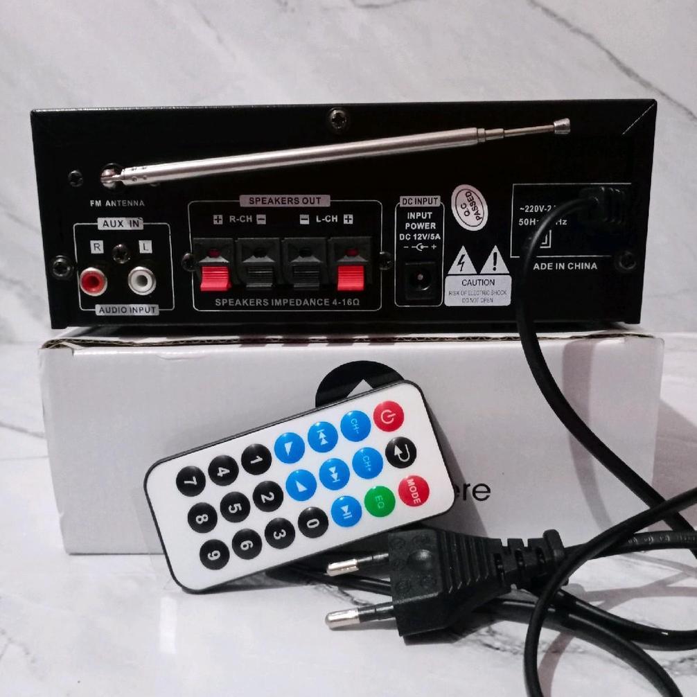 Amplifier bluetooth fleco 199A 600 watt amplifier karaoke suara super bass