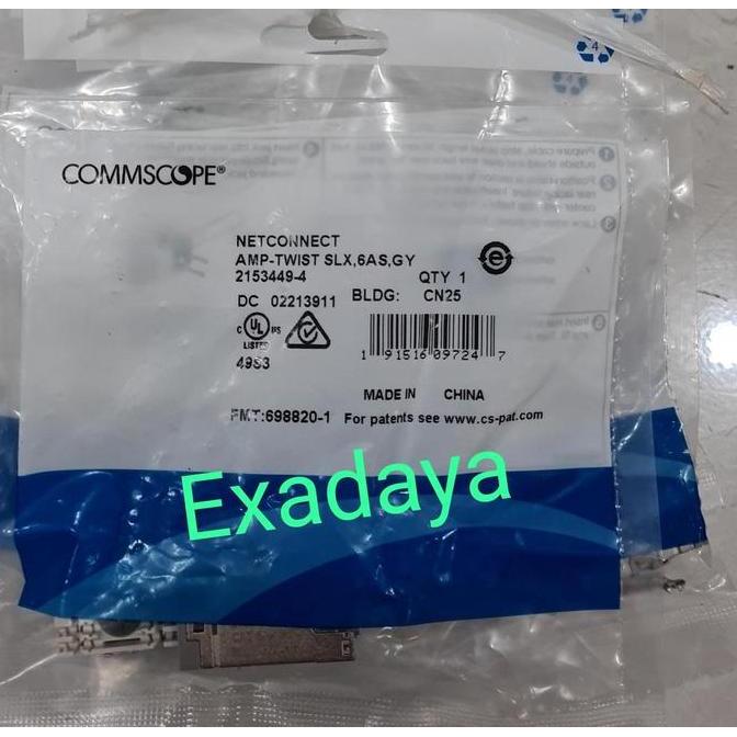 DA76 - AMP Commscope Modular Jack Cat6A shielded SLX Cat 6A - P/N : 2153449-4