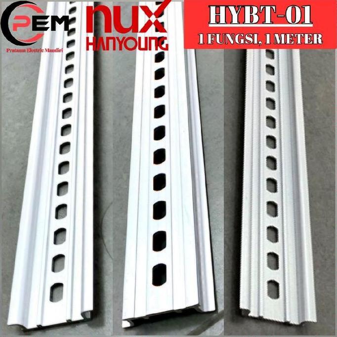 Pilihan - Hanyoung Nux Rel Mcb Din Rail Alumunium Hybt-01 Hy Bt01 Bt-01 1F 1 Fungsi 1 Fungsi