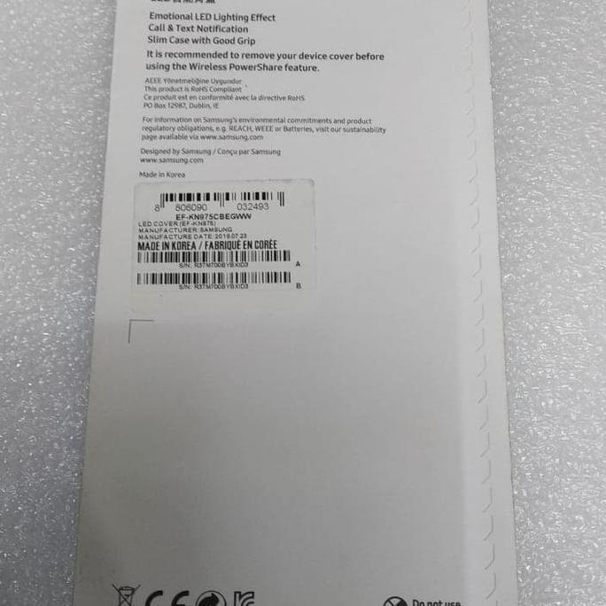 Yumacell- Samsung Note 10 Plus Led Cover Case Casing Kesing Lampu
