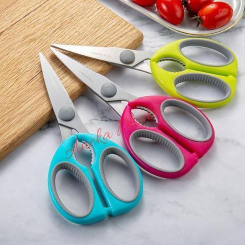 Set- Gunting Dapur Serbaguna Gunting Ikan Ayam Daging Stainless Steel