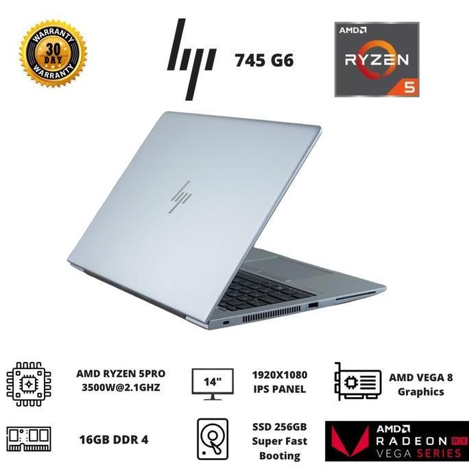 PREMIUM / HP elitebook 745 G6 AMD ryzen 5 PRO| 16GB | SSD 512 | RADEON VEGA 8