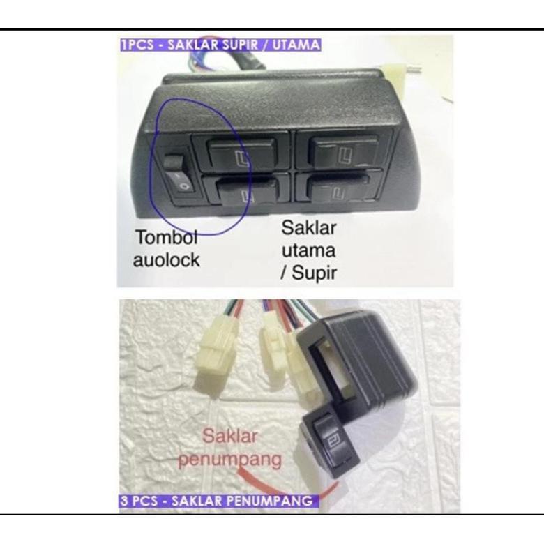 Power Window Mobil Universal Yoko 4 Pintu Full Set Merk Yoko & Power Window 4Pintu Universal Merk Gi