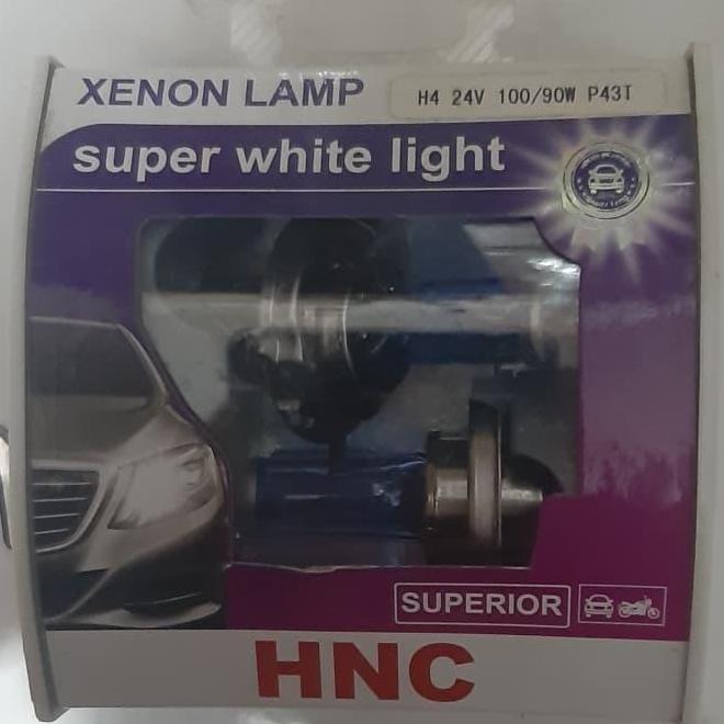paling diminati] xenon lamp h4 24v 100/90 p43T nyala putih terang