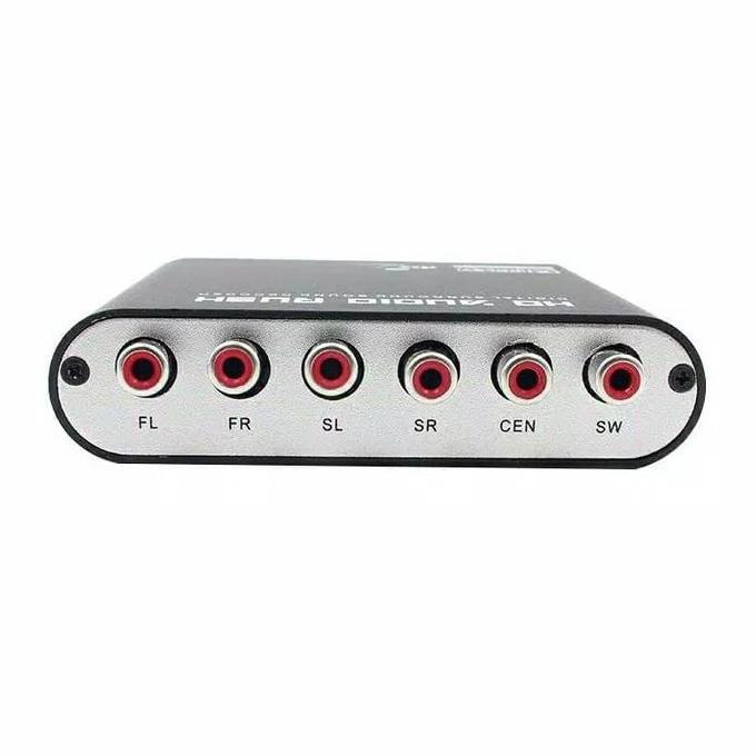 Decoder 5.1 Audio Soundcard Digital To Analog Dac Optic Dts Ac3 To Rca