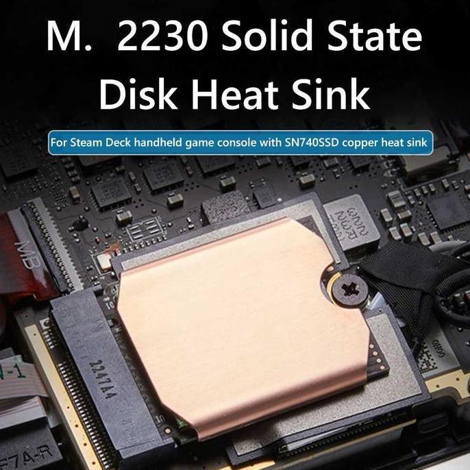 USANVI Heatsink SSD M.2 2230 NVMe Console Game Copper Cooler Tembaga