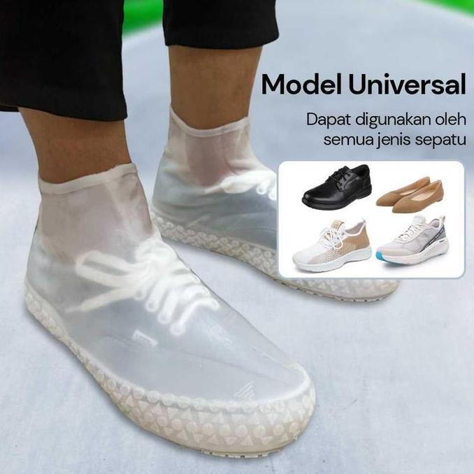 ESWANE Cover Pelindung Sepatu Mantel Jas Hujan Sepatu Boot Motor Rain Cover Shoes Karet Silicone Ant