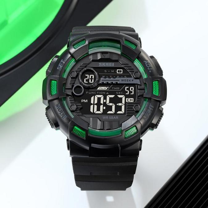 Jam Tangan Pria Digital Rubber Tahan air SKMEI 2110