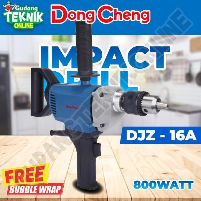 USANVI Mesin Bor Tangan 16mm DONGCHENG DJZ16A / Mesin Bor Listrik Besi Baja Kayu 16 mm Electric Dril