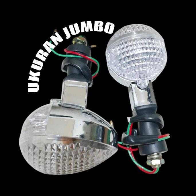 LAMPU SEIN MOTOR BULAT JUMBO LAMPU SEIN BOHLAM BULAT RX KING CB NINJA LAMPU SEIN BULAT KLASIK MOTORC