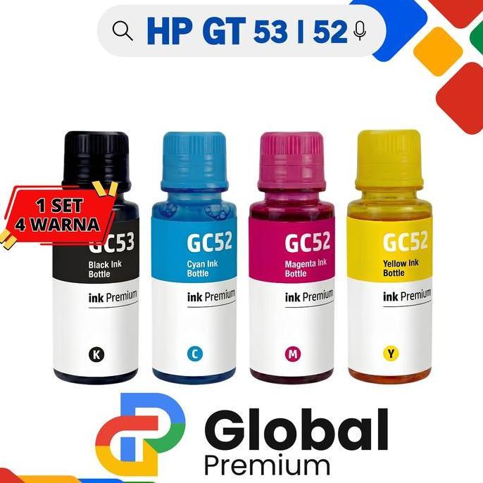 DS232 - TINTA HP GT53 | GT52 Paket 1Set. UNTUK PRINTER SERIES HP500, HP515, HP615, HP5810, HP5820, H