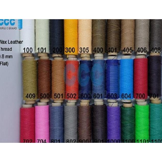 DE64 >> Wax Leather Thread | Benang lilin | 0.8 mm FLAT