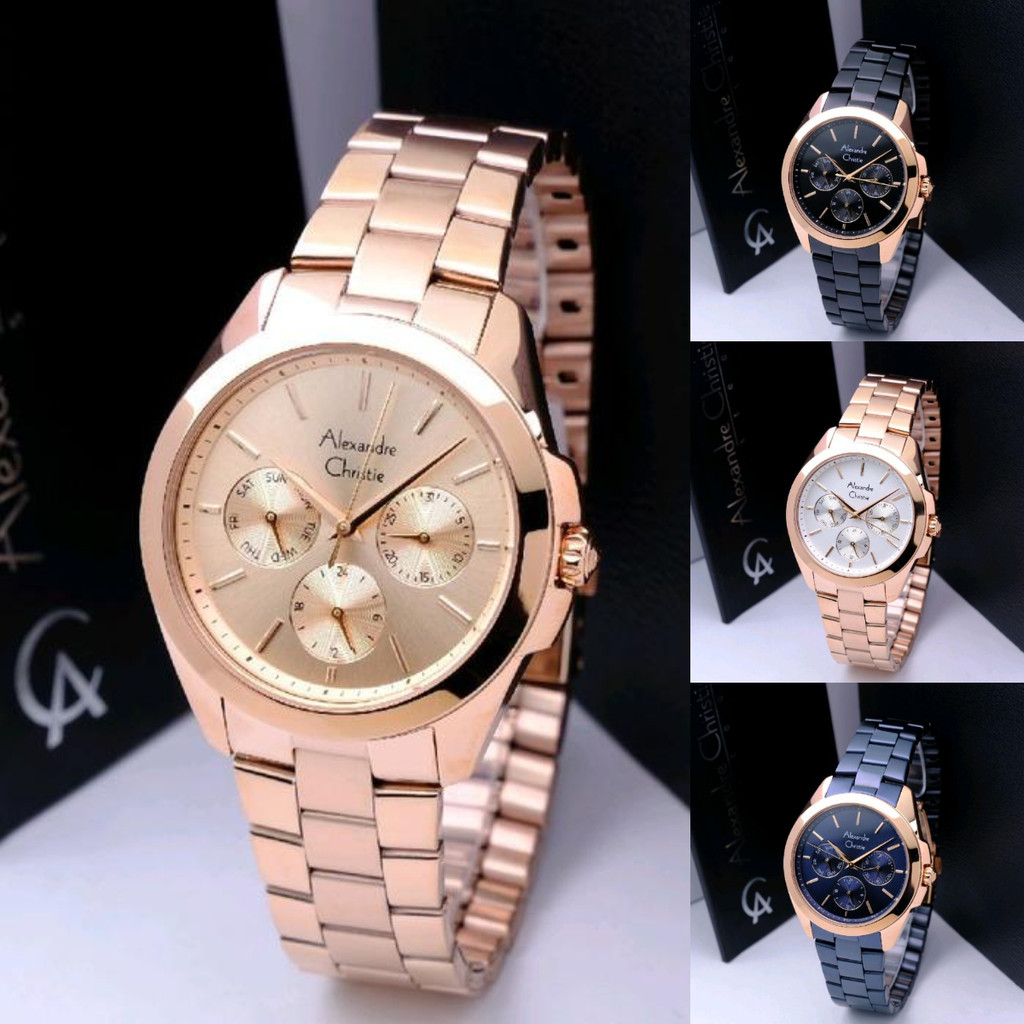 ORIGINAL Jam Tangan Wanita Alexandre Christie AC 2977/AC2977/2977 Garansi Resmi 1 Tahun, Stainless