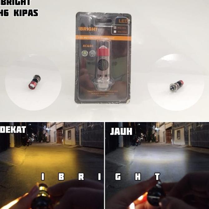 DI2 - IBRIGHT H6 KIPAS - Lampu Utama H6 LED