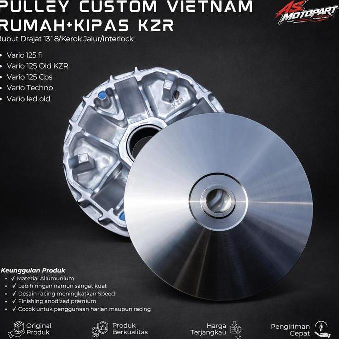 Rumah Roller Bubut Kzr Vario Kzr Vietnam Part Big Pulley Rumah Roller Kipas Rumah Roller