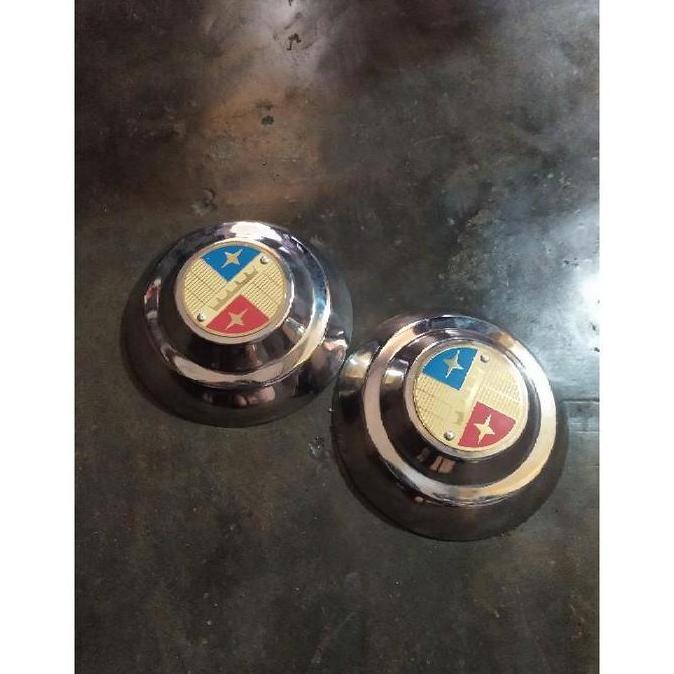 Wheeldop Bakpau Velg Vespa VBB Crown Stainless Sepasang