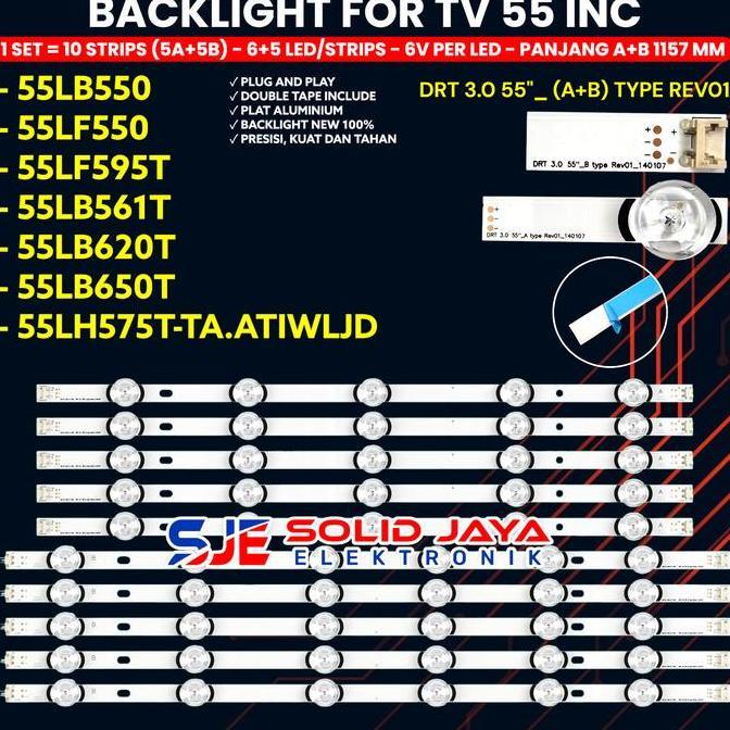 BACKLIGHT TV LED 55 INCH 55LB550 55LF550T 55LF595T 55LB561T 55LB650T 55LB582T 55LB575T 55LF550 55LB 