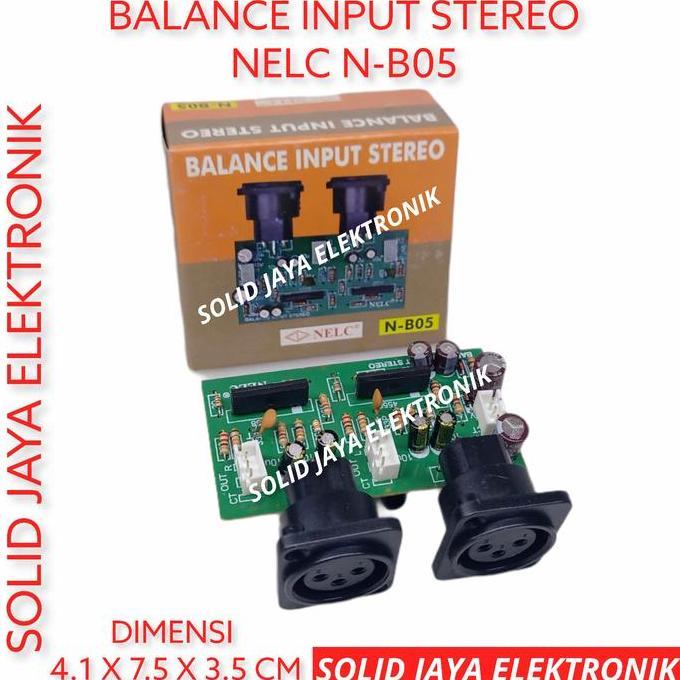 KIT BALANCE INPUT STEREO INPUT BALANCE STEREO AUDIO NELC N-B05 ASLI